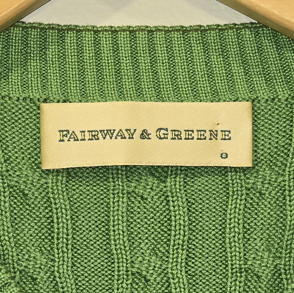 Fairway And Green V-Neck Sweater with Classic Knit